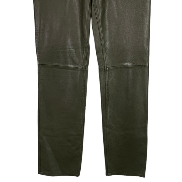 Zara Faux Leather High Waist Straight Leg Pants Size 2 - Picture 4 of 8